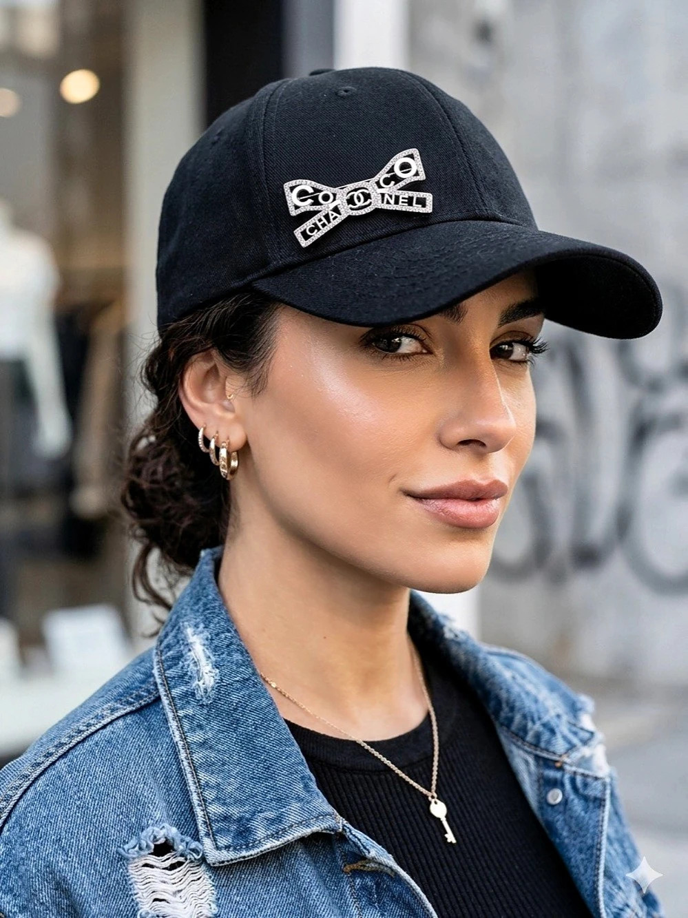 Black Baseball Cap - Picture 11 of 11